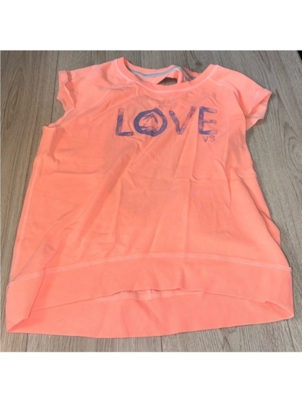 Victoria's Secret Pink Orange short sleeve shirt top